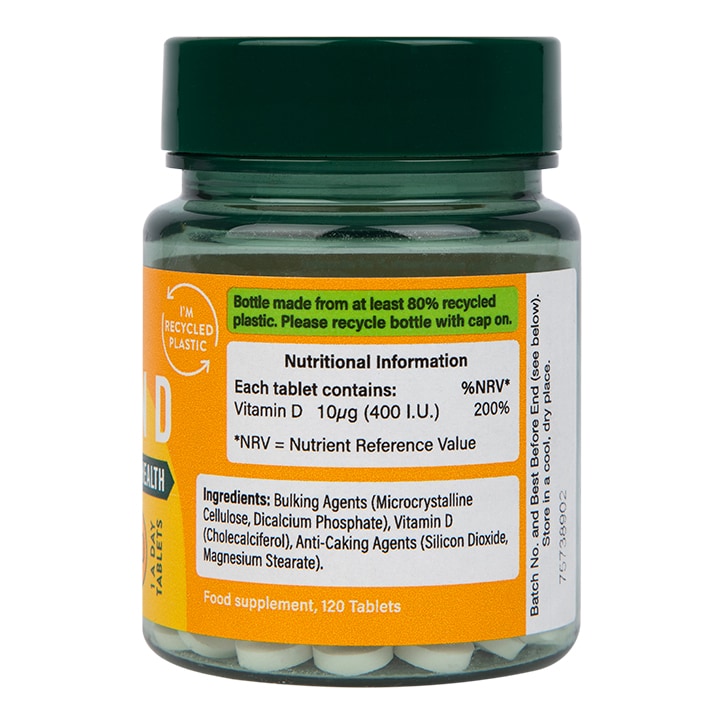 Holland & Barrett Vitamin D 400 I.U. 10ug 120 Tablets
